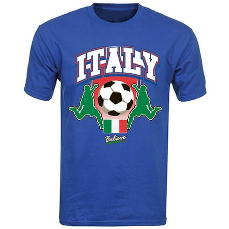 Italy Soccer Blue T-Shirt (Best Italian Soccer Team)