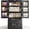 Black, variant on 47" Small Kitchen Storage Cabinets with Doors and Shelves Clearance, Noelse Wooden Craft Organization and Storage Cabinet with 2 Drawers for Craft Room and Dining Room
