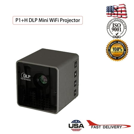 P1+H DLP Mini WiFi Projector Portable Projector Video Multimedia Home (Best Portable Projector For Business Presentations)