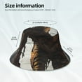 thumbnail image 3 of Cauagu Ruins Tiger Warrior for Unisex Bucket Hat,Outdoor Summer Beach Fishing Sun Hat Hot Summer Reflective Bucket Hat Fun Outdoor Vacation Hat for Men and Women, 3 of 6