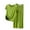 Green, variant on Timegard Lounge Sets for Women 2 Piece Pajamas Round Neck Tee Bow Tie Pants Summer Outfits Homewear