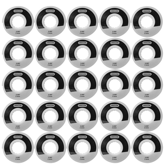 Oregon Gator SpeedLoad .095" String Trimmer Line Disk for Small Head Refill 25pk