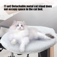 thumbnail image 2 of PatungKu Easy Assembly Cats Desk Bed Detachable Cats Hammock Bed Space Saving Comfortable Perch Bed for Home Office Essential, 2 of 7