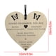 thumbnail image 5 of Xihbxyly Colgante de Corazón de Madera, Regalo Rústico de Agradecimiento, Perfecto para Profesores, Decoración Shabby Chic, Ideal Como Regalo de Despedida, Tamaño 10 X 10 Cm, Recuerdo Conmemorativo d, 5 of 5