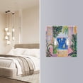 thumbnail image 4 of Yayeee Toggle Light Switch Wall Plate 2-Gang 4.56"x4.48" Decorative Outlet Cover, Yellow Seaside, 4 of 7