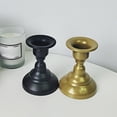 thumbnail image 6 of Bxaolu Taper Candle Holders Set of 2, Vintage Small Metal Candlestick Holders for Dinner Room Table Centerpiece or Mantel Wedding Party Decor, 6 of 8