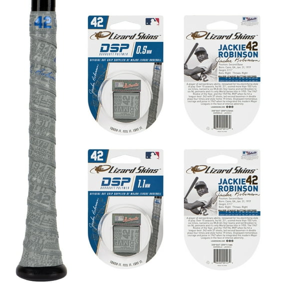 Lizard Skins Jackie Robinson 42 Bat Grip - Limited Edition DSP Grip Tape 0.5mm & 1.1mm Thickness