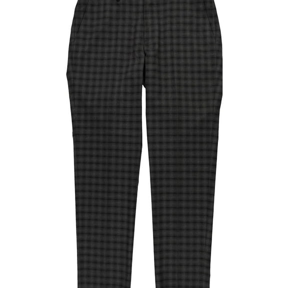 Bar III Men's Skinny-Fit Check Suit Pants Brown Check B4HP $175 (32,34 in)