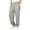 Gray, variant on Maqroz Kids Cotton Linen Trousers Breathable Summer Pants Elastic Waist Tapered Bottoms Navy,14-15 Years