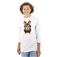 thumbnail image 3 of Christmas Reindeer Kitten Adorable Long Sleeve TShirt Men Women Brisco Brands S, 3 of 6