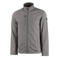 thumbnail image 2 of Men's Cutter & Buck  Gray TCU Horned Frogs Evoke Eco Softshell Recycled Full-Zip Jacket, 2 of 3