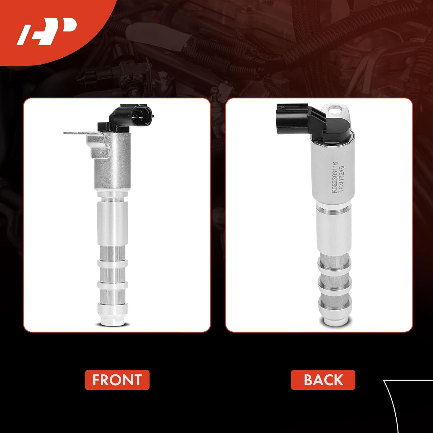 A-Premium 4-PC Engine Variable Valve Timing (VVT) Solenoid Compatible with Chevrolet Equinox Malibu Traverse Impala & GMC Terrain Acadia & Buick & Cadillac & Pontiac & Saab, Replace# 12586722