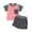 Pink, variant on Toddler Baby Boy Girl Clothes 6M 12M 18M 24M 2Y 3Y 4Y Contrast Color Pocket T-Shirt Top Shorts Set Mamas Boy Outfit