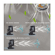 thumbnail image 5 of Ventilador Para Auto De 3 Cabezas Ajustables Portátil 12/24v Belug, Negro con aspas naranjas, 5 of 5