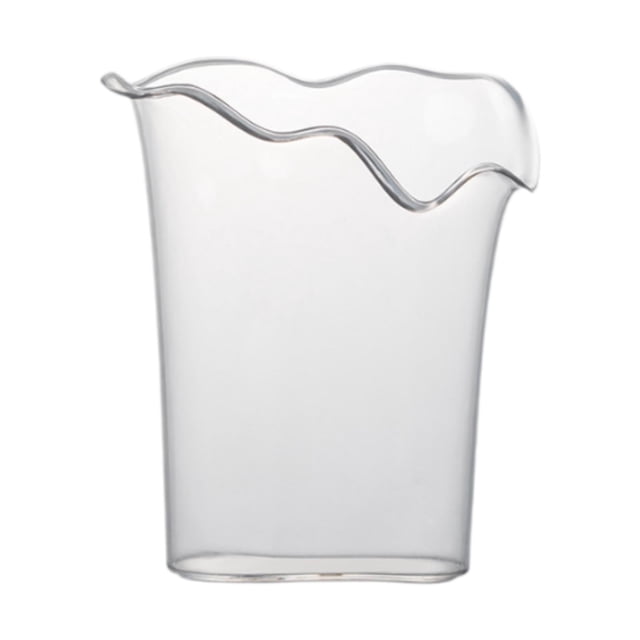 Jarrón transparente decorativo irrompible, elegante y transparente, para mesa de comedor interior, decoración del hogar, oficina y sala de estar. Estilo C