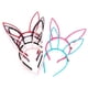 thumbnail image 1 of Sonducket 10 piezas de diadema con orejas de animales, diadema intermitente, tocado de plumas, decoración de vestir para niños y adultos, baile que Accesorio para el cabello felpa larga Sonducket AP012490-01, 1 of 6