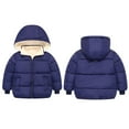 thumbnail image 4 of Popvcly Winter Coats for Toddlers Baby Boys Girls with Removable Fleece Hooded Down Jacket Warm Fleece Coat Outerwear 18M-6T, 4 of 15