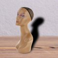 thumbnail image 3 of Cabeza de maniquí de cabellero, cabellero sintética con sombrero , modelo de exhibición, para peluquero, modelo , Queda negro costura Costura izquierda negra Salvador Cabeza de maniquí femenino, 3 of 10