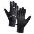 thumbnail image 4 of Guantes de invierno Guantes térmicos resistentes al agua para hombres y mujeres Guantes para clima frío Guantes cálidos para el trabajo Esquí Deportes , negro, METRO Salvador guantes de invierno, 4 of 10