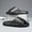 Black, variant on Men's & Women's Lightweight Mokasin Slippers with Arch Support & Non-Slip Sole - All-Season Indoor/Outdoor Suitable for Home, Spa, Bathroom - PVC Sole & Lining, Slip- Platform Sneakers for Shower