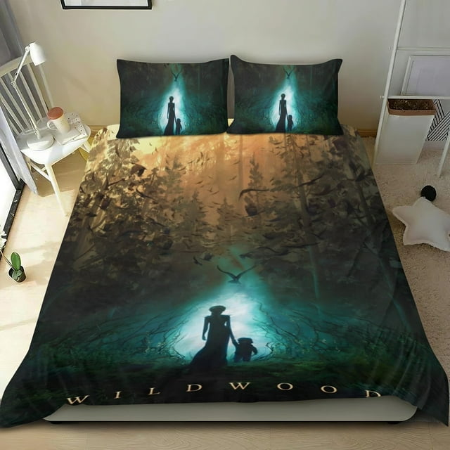 Bosque Salvaje Conjunto de sábanas temático, trío de piezas, cómodo y amigable con la piel, diseño único, regalo de decoración para el hogar para familiares, amigos y fans,135cm *200cm