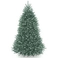 thumbnail image 3 of National Tree Company 6.5 ft. Pre-Lit Artificial Dunhill Fir® Christmas Tree, Blue, Clear Lights, Includes Stand, 3 of 7