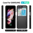 thumbnail image 5 of [PST] Samsung Galaxy Z Flip 6 Étui Rigide, Double Couches Robuste Armure en Caoutchouc Pare-Chocs Étui Rigide, 5 of 5
