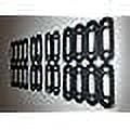 Replacement Resistance Band Set for Soloflex Machine-280lb Set: (8) 25lb (4) 10lb (4) 5lb (8) 2.5lb