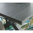 thumbnail image 3 of Linon Turino 6 Pce Wood Dining Set Padded Seats & Bench in Weathered Gray Stain, 3 of 4