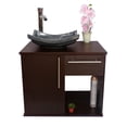 thumbnail image 2 of Gabinete para Baño con Puerta Y Cajón con Lavabo Y Monomando (WENGUE/Gris) DECOMOBIL GABINETE 08, 2 of 4