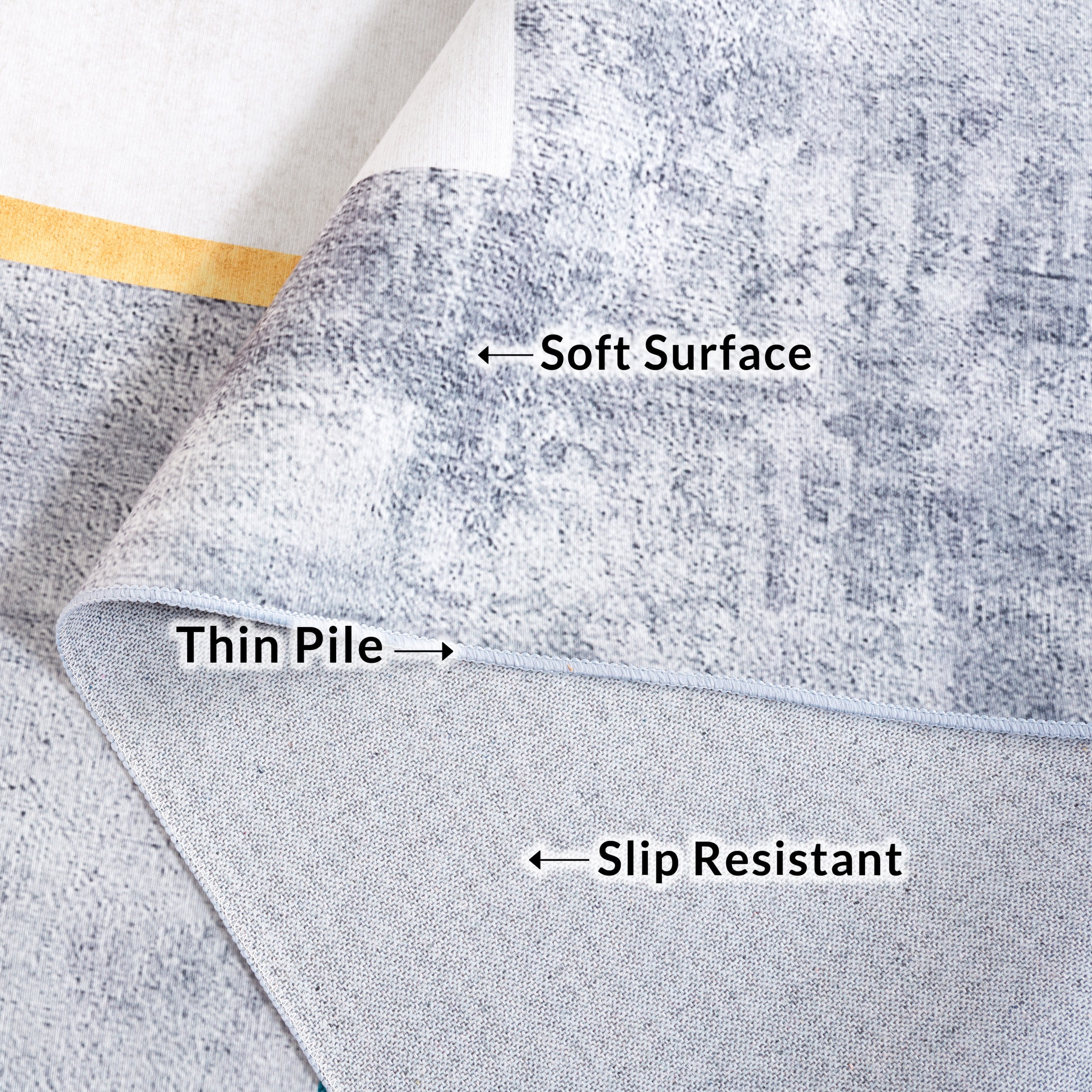 SAFAVIEH Malibu Calla Abstract Polyester Machine Washable Area Rug, Gray/Light Gray, 6' x 6' Round