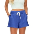 thumbnail image 1 of KOMOO Women Drawstring Athletic Shorts Summer Casual Workout Sweat Shorts Elastic Waist Running Shorts with Pockets, 1 of 9