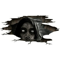 3D Zombie Wall-Breaking PVC Sticker, Horror Theme Halloween Party Decoration for Home