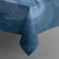 thumbnail image 5 of Blue White Marble Pattern Square Tablecloth,Waterproof Square Table Cover,Wipeable Spillproof Washable Table Cover for Home Kitchen Party Decor 52"x52"(132x132cm), 5 of 6