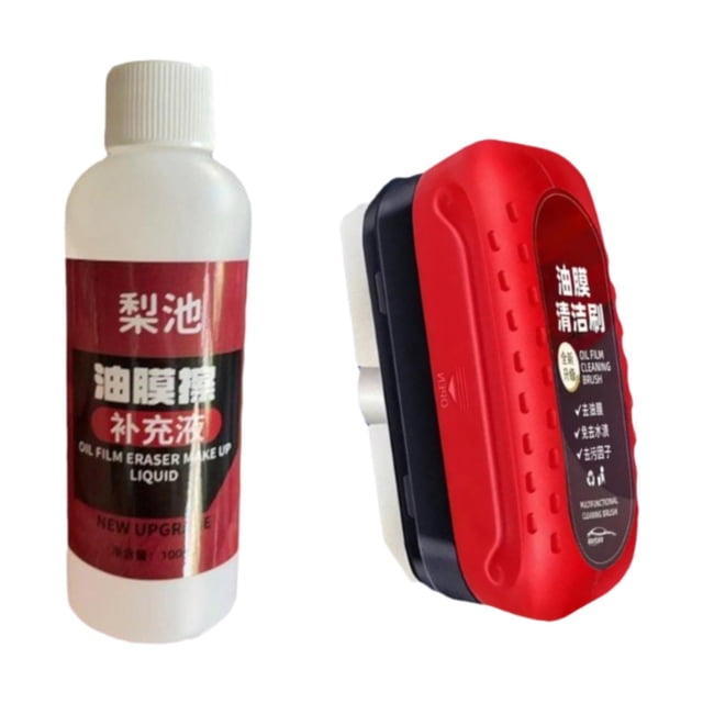 Removedor de película de aceite para vidrio de automóvil, antivaho para puertas de ducha, capacidad de 120 ml, accesorios versátiles, limpiador de