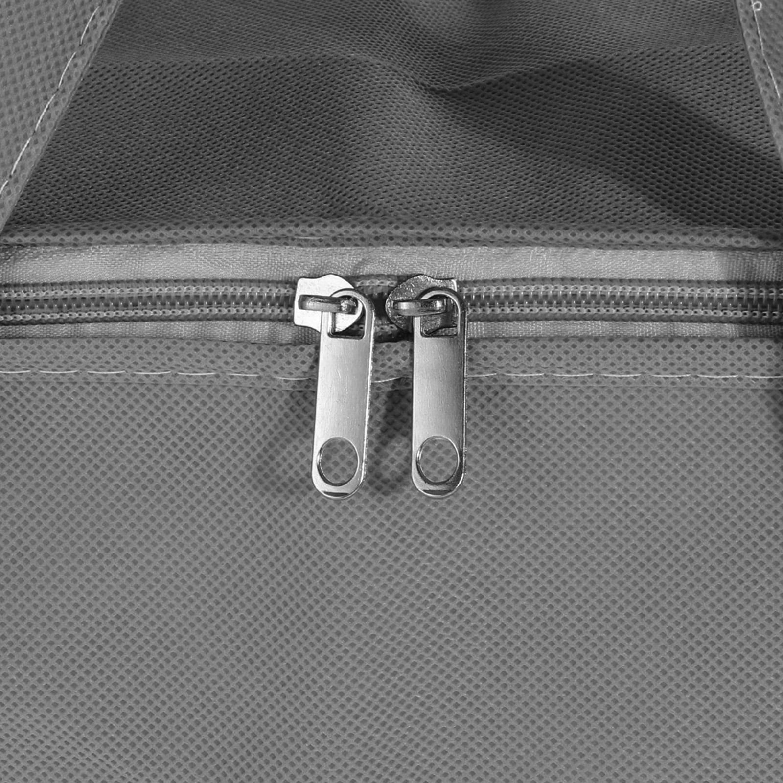 Unique Bargains Waterproof Foldable Clothes Bag with Handles Light Gray 23.6"x9.8"x16.9"
