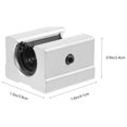 thumbnail image 4 of 2 Pcs Linear Motion Bearing Block Sbr Slider Seat Guide Aluminum Alloy, 4 of 6
