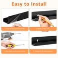thumbnail image 5 of 12 Pack Vinyl Record Holder, 12" Vinyl Wall Mount Shelf, Record Holder for Display and Storage, Floating Shelves for Wall, Living Room,Bedroom, Black, 5 of 7