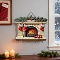 thumbnail image 4 of Ornament Key Holder Hanging Wall Festive Holiday Entryway Organizer With Hooks For Home Seasonal Celebration, 4 of 6