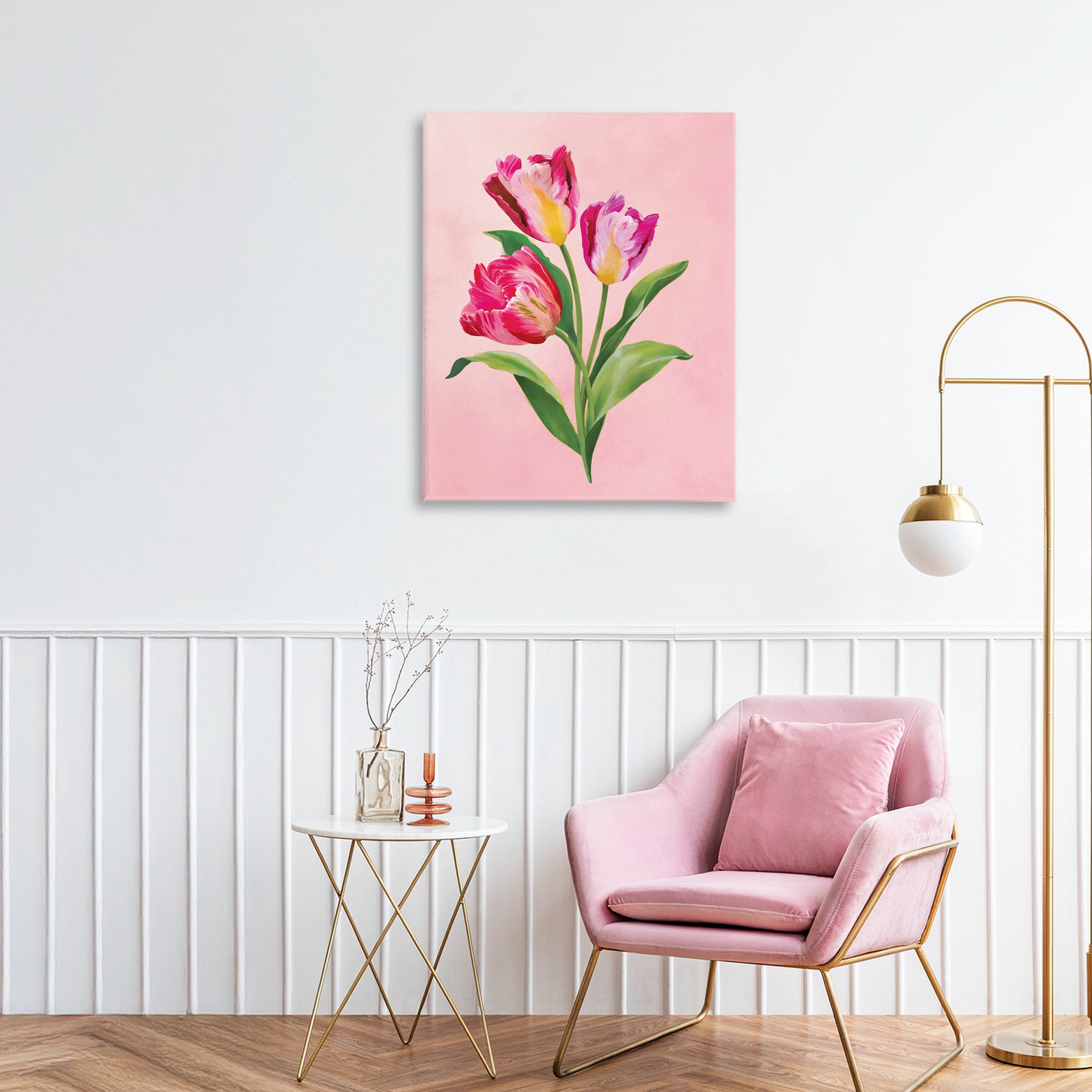 Stupell Industries Vibrant Magenta Tulips Canvas Wall Art, design by Diane Neukirch
