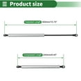 thumbnail image 4 of Unique Bargains 400mm Gas Struts 200N Gas Springs Silver Tone Carbon Steel 2 Pcs RV Car Toolbox Lid Storage Box Cover Cabinet Door Cover, 4 of 7
