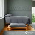 thumbnail image 3 of Juego de Edredon y Sabanas Individual Set de 6 Piezas para Cama Elegante Ultrasuave con 2 Fundas de Almoahada Gris Gaon, 3 of 5