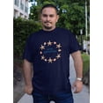 thumbnail image 2 of Buon Ferragosto Starfish Wreath T-Shirt Men -Image by Shutterstock, Male Large, 2 of 4