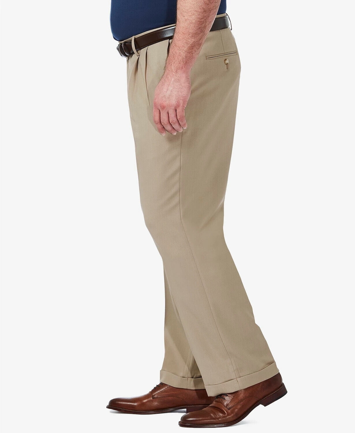 HAGGAR Mens Beige Classic Fit Chino Pants 46 X 32 - Walmart.com