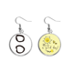 thumbnail image 1 of La inscripción chino Apellido personaje Pendiente Sol Flor Pendiente Joyas Moda Unbranded M, 1 of 3