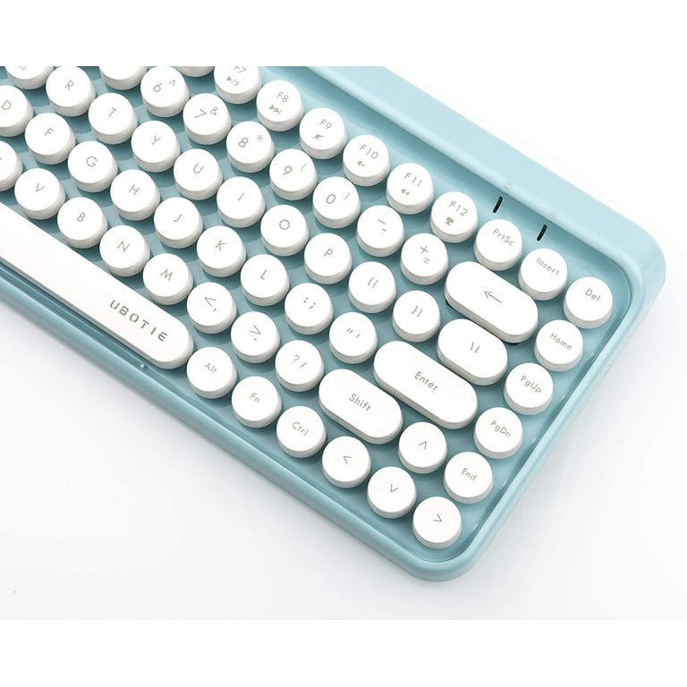 Cute Kawaii Typewriter Wireless Bluetooth Gaming Keyboard for Ipad