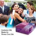 thumbnail image 2 of Graduation Gifts for Her Women Class of 2025 Graduation Decorations for College Middle High School Graduate 2025 Graduation Gifts Blanket 50x60 Master Phd Nurse Teen Girls Graduation Throw Blanket, 2 of 6