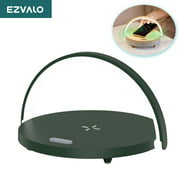 Ezvalo Wireless Charging Music Desk Lamp Three Speed Dimming Bt 5.0 Speaker Type C Charging Phone Holder Lighting Decoration for Home Bedroom Desk