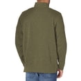 thumbnail image 2 of Buzo de fleece con cierre de un cuarto Wrangler Authentics, verde oliva, talle pequeño, 2 of 5