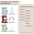 thumbnail image 2 of Flex Edge Beater 3Pcs for KitchenAid Mixer Attachments and Accessories Compatible with 6 Quart Lifting Stand Mixers (KN256 6-Wire Whip, 6QT Flat Beater Paddle, 6QT Dough Hook Attachment), 2 of 7